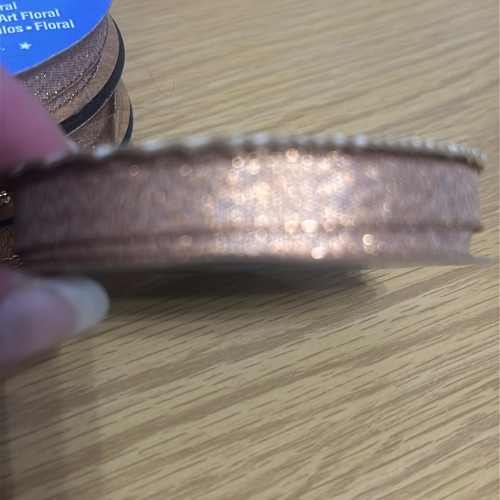 8 rolls of copper color metallic ribbon New - Picture 2 of 5